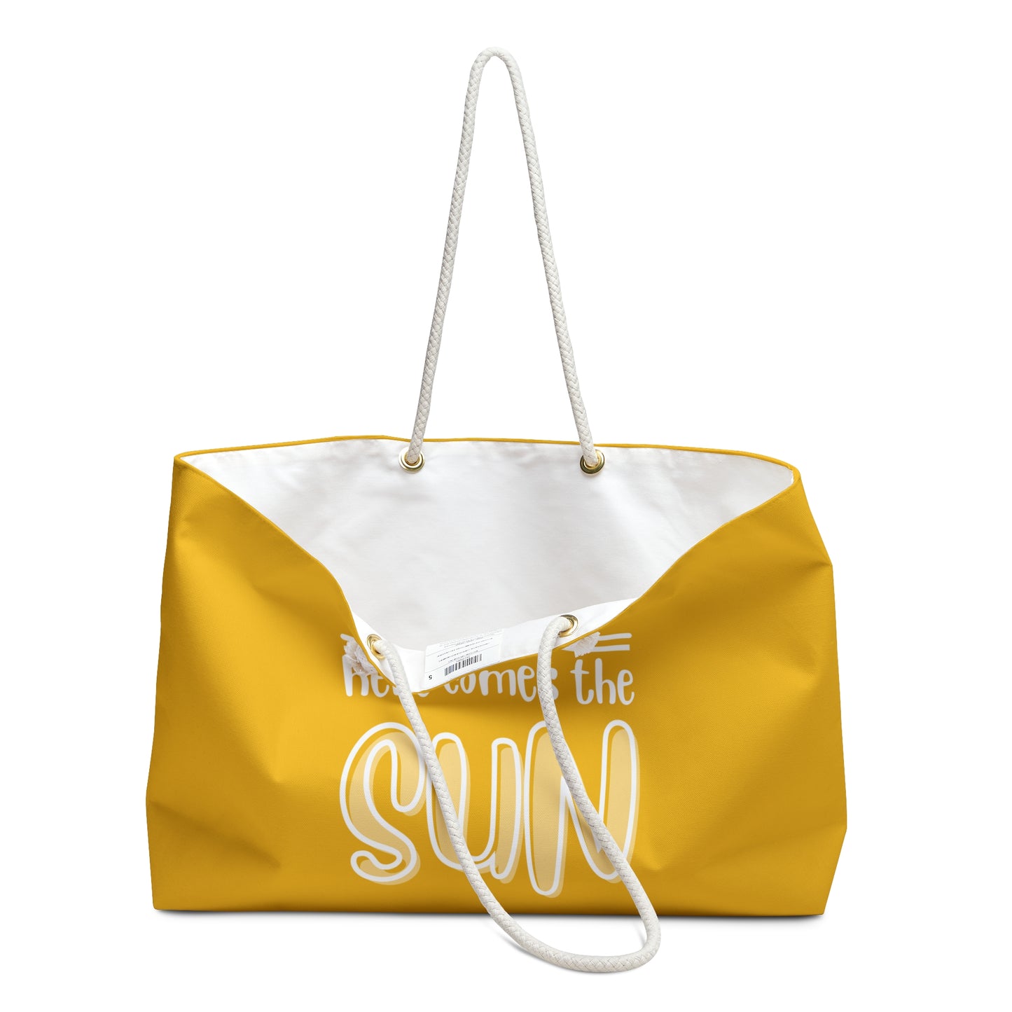 Here Comes the Sun Yellow Weekender Bag