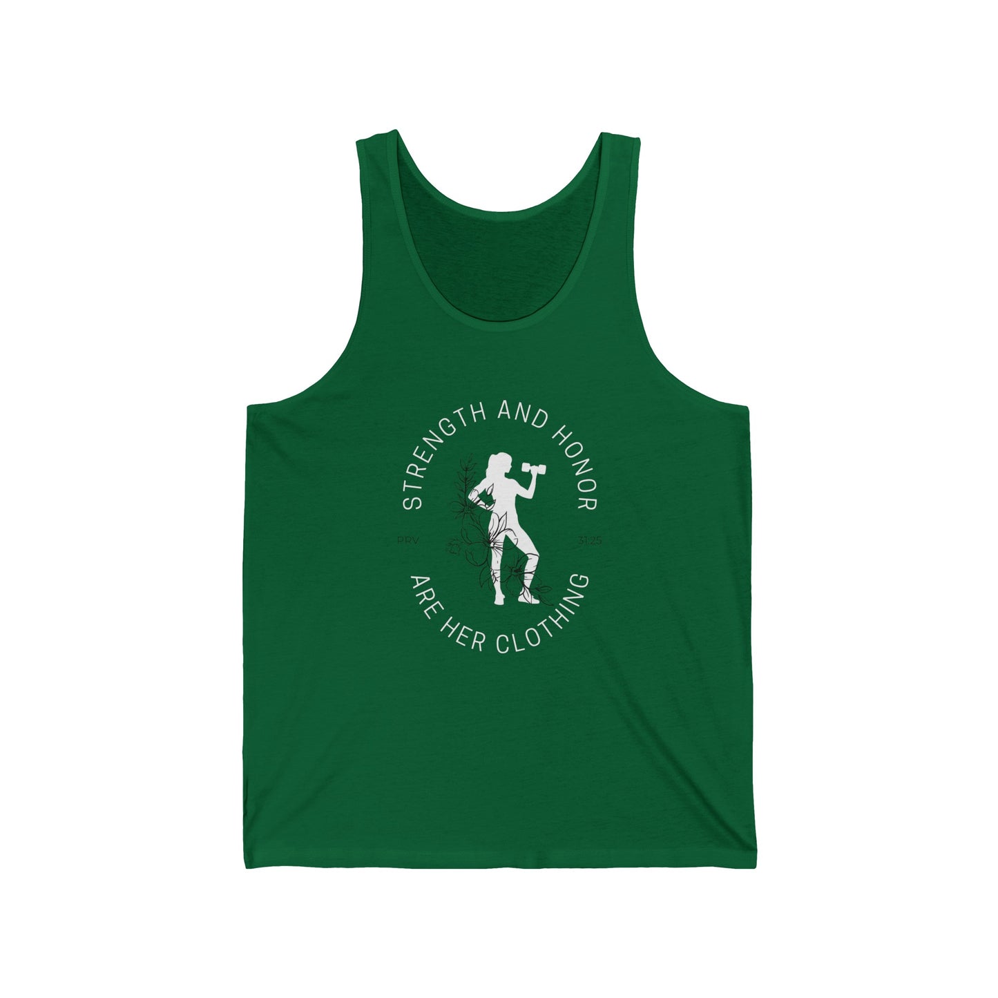 She Is Strong Workout Unisex Jersey Tank