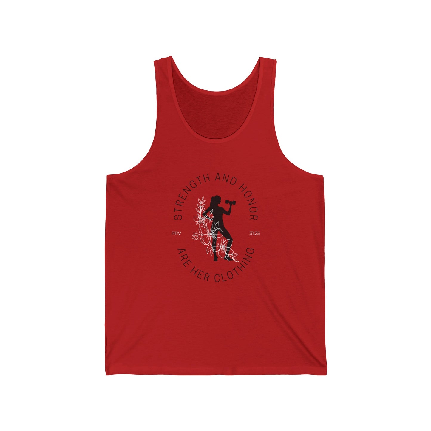 She Is Strong Workout Unisex Jersey Tank