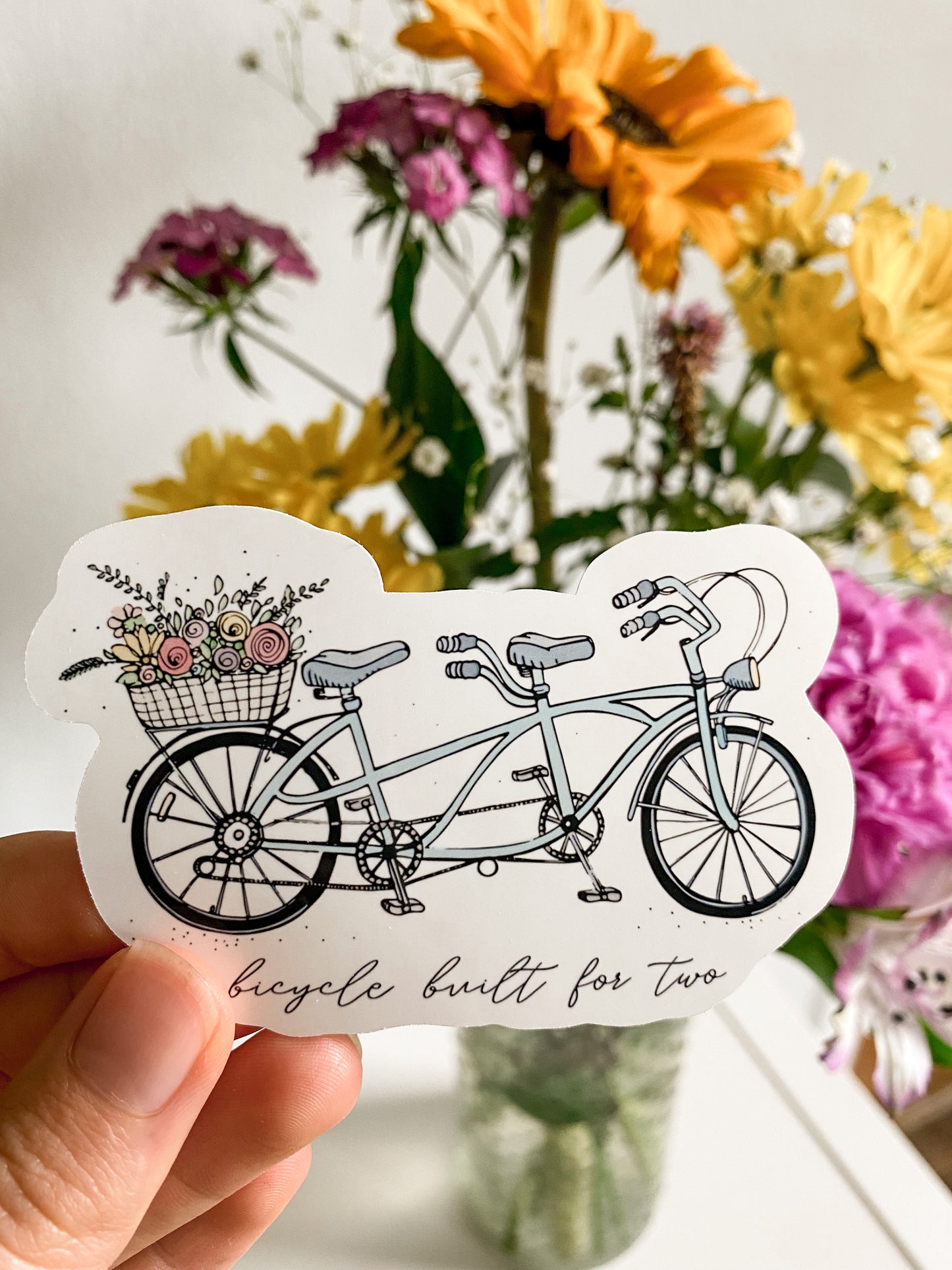 Bicycle Built for Two Sticker