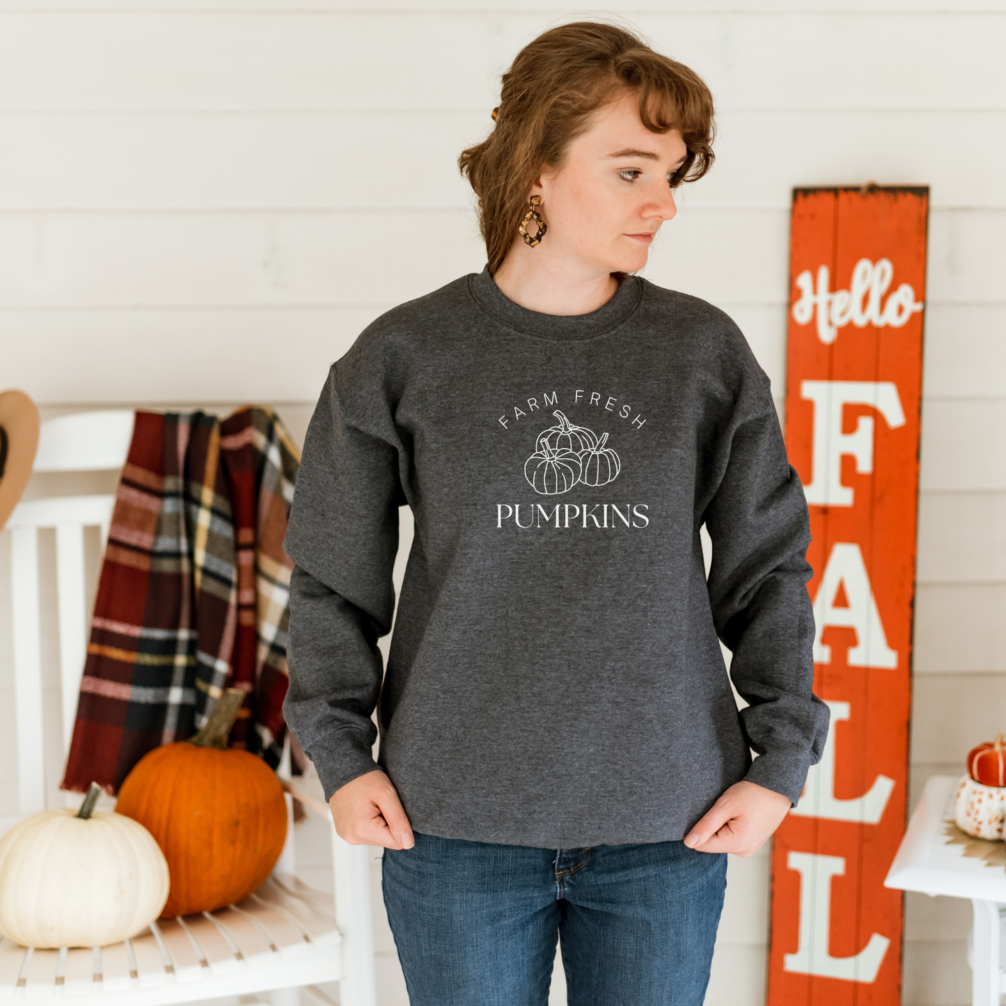 Farm Fresh Pumpkins Sweatshirt Limited Edition