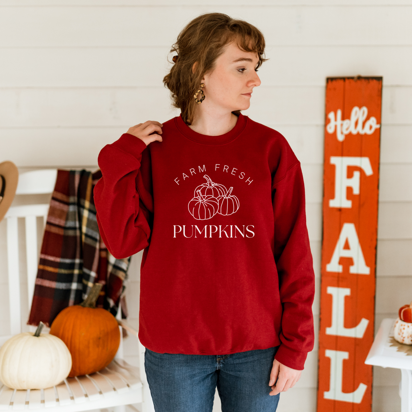 Farm Fresh Pumpkins Sweatshirt Limited Edition