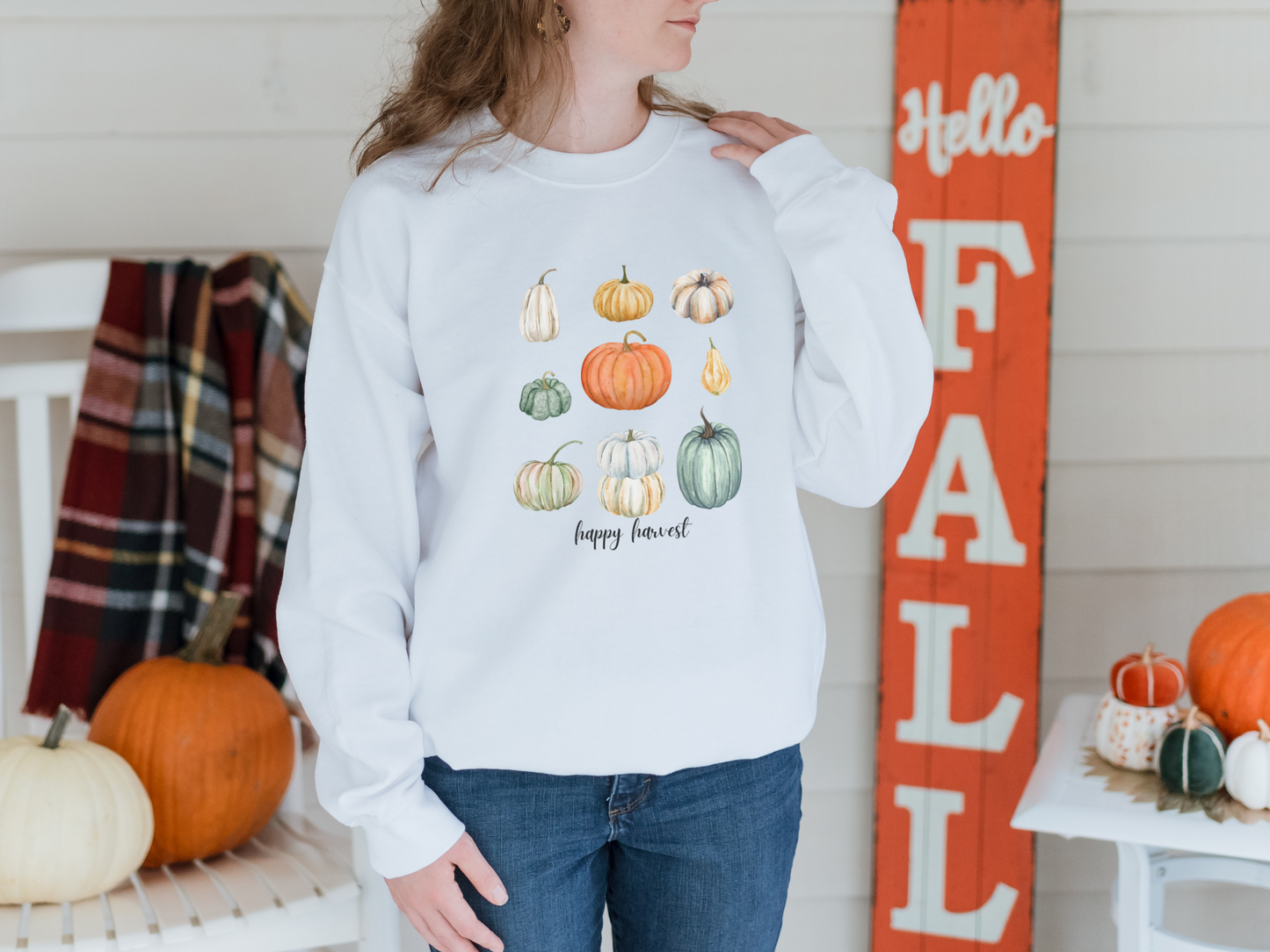 Happy Harvest Pumpkins Sweatshirt