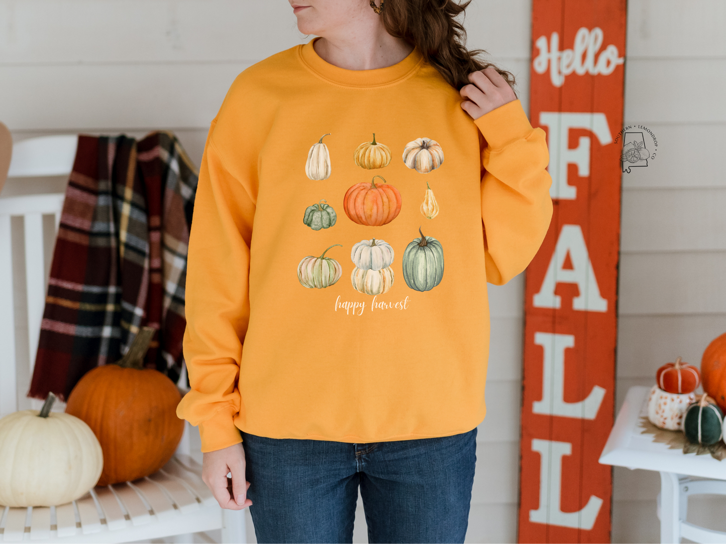 Happy Harvest Pumpkins Sweatshirt