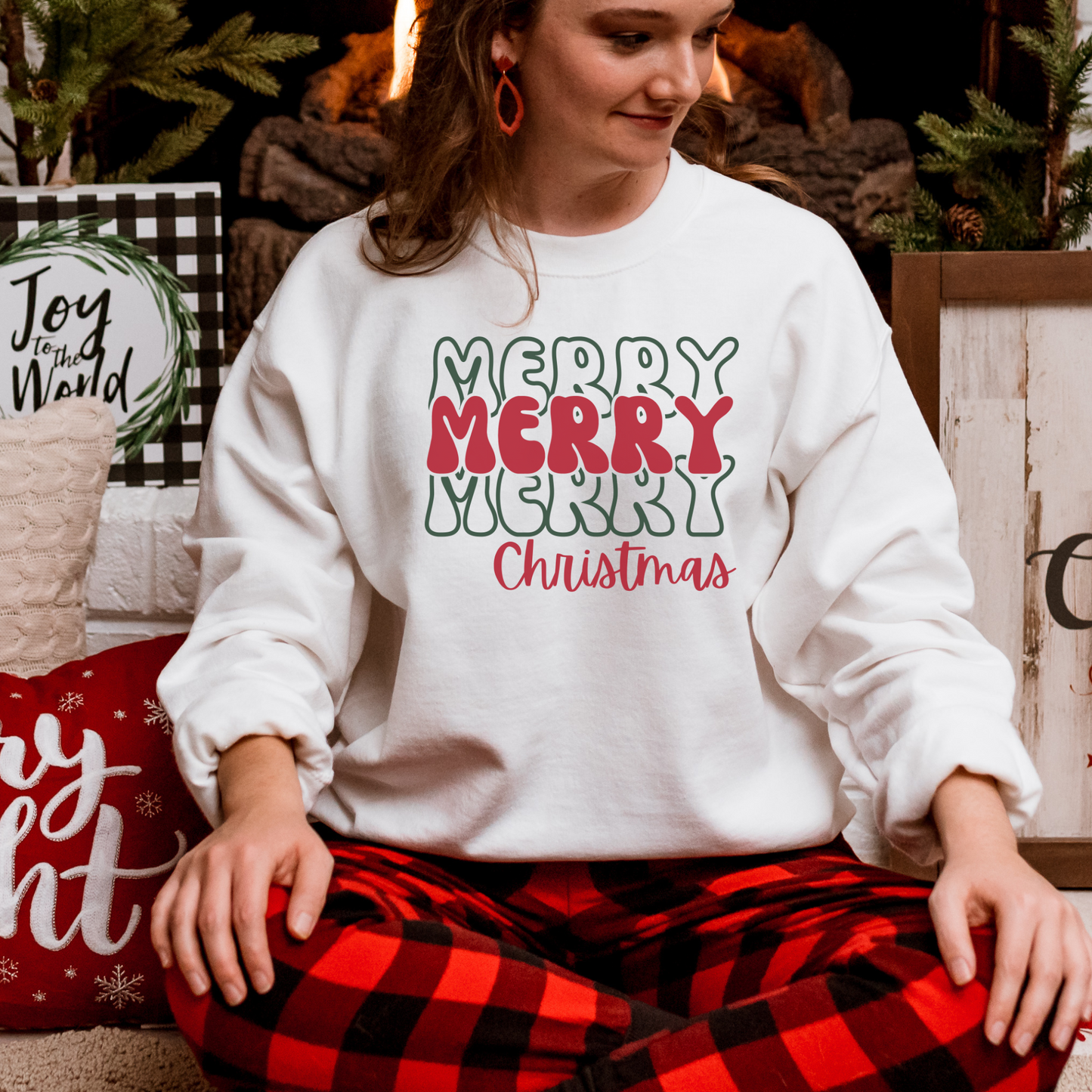 Merry Merry Merry Christmas Sweatshirt