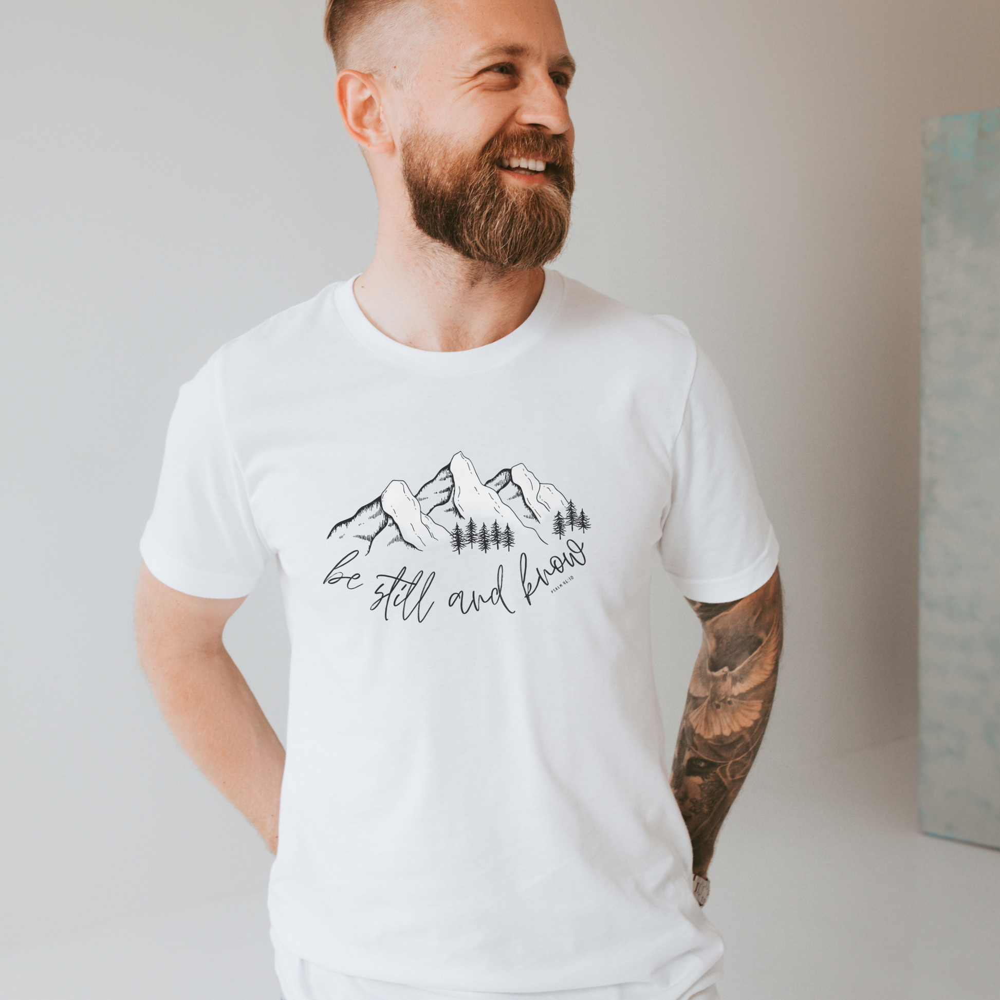 Adoration Biblical Print Men's Drop Shoulder T Shirt – Harlow & Lloyd