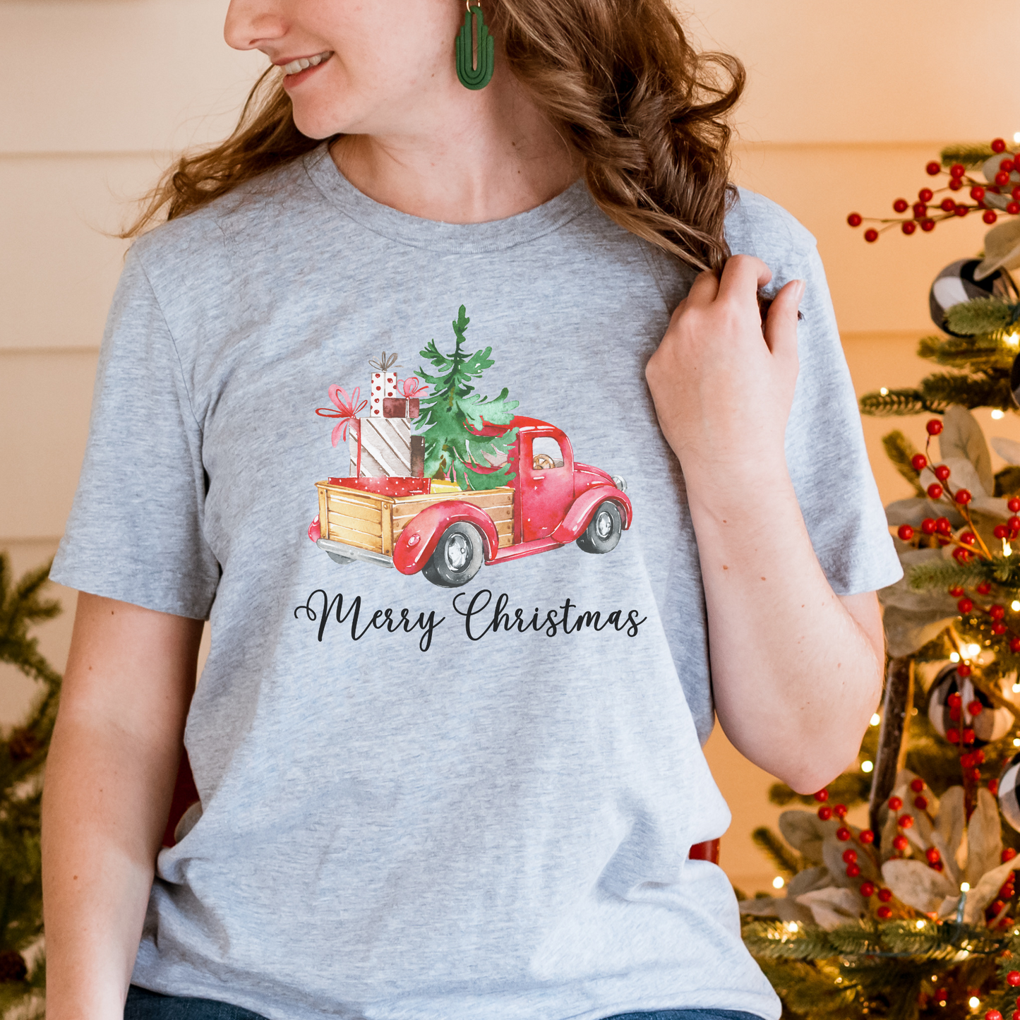 Vintage Christmas Truck T-Shirt